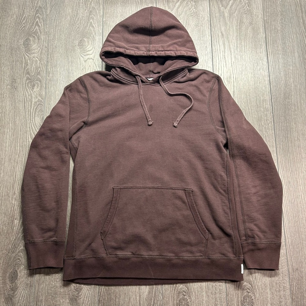 Reigning Champ Mens Large Brown French Terry Pullover Hoodie Made in Canada